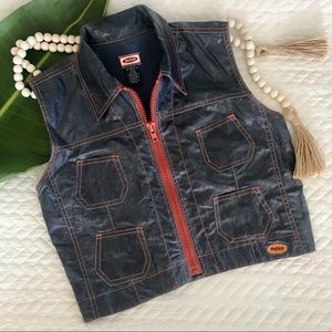 90’s Vintage Find! Buffalo By David Bitton Coated Linen/Cotton Denim Sty…